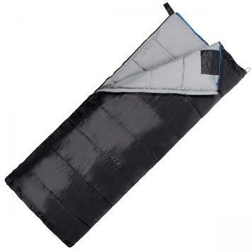 Спальний мішок (спальник) ковдра SportVida SV-CC0068 -3 ...+21&deg;C R Black/Grey