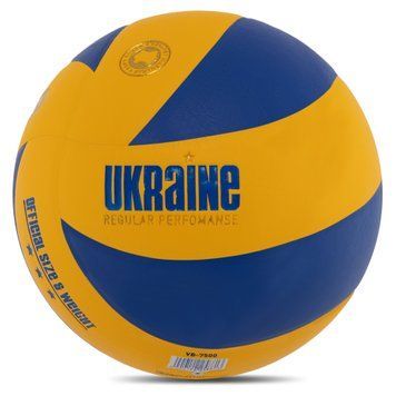 Мяч волейбольный Клееный UKRAINE VB-7500 (PU, №5, 5 сл., клееный)