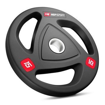 Диск олимпийский Hop-Sport 15 кг РАСПРОДАЖА