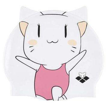 Шапка для плавання Arena FRIENDS KIDS SILICONE CAP білий, рожевий Діт OSFM
