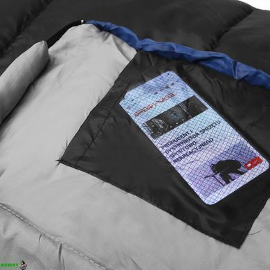 Спальный мешок (спальник) одеяло SportVida SV-CC0068 -3 ...+21&deg;C R Black/Grey