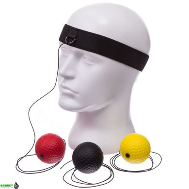 Пневмотренажер для бокса с тремя мячами fight ball SP-Sport BO-1659 цвета в ассортименте