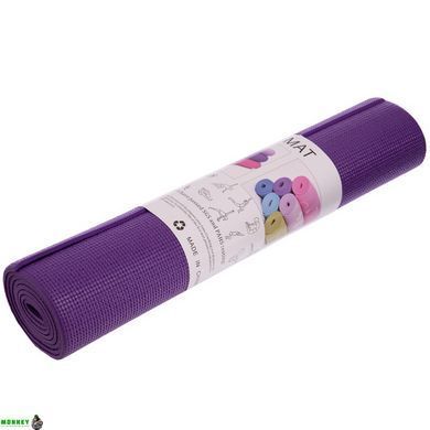 Килимок для фітнесу та йоги SP-Planeta FI-2349 Рожевий 173x61x0,6см