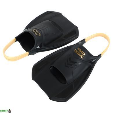 Ласты тренировочные с открытой пяткой MadWave Open Heel Training M074908 Черный M (38-41) размер