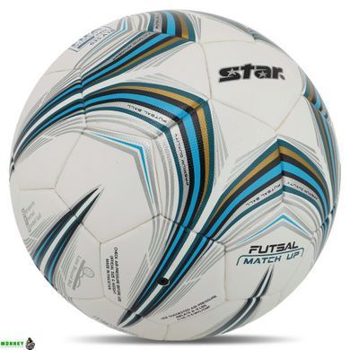 М'яч для футзалу STAR MATCH UP FIFA FB514FTB №4 білий-блакитний