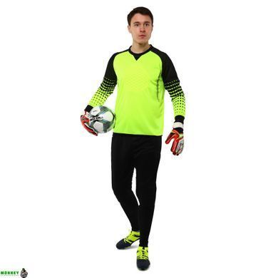 Перчатки вратарские GK-4341 Белый-синий-голубой 8 размер SOCCERMAX (PVC, PL, р-р 8-10,)