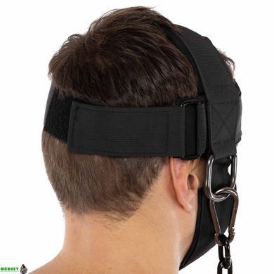 Упряжь тренажер для тренировки мышц шеи NECK HARNESS LiveUp LP8715 черный