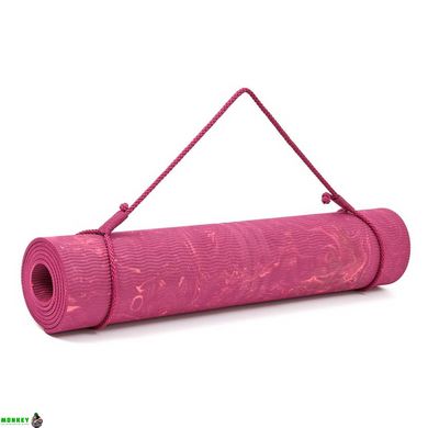 Коврик для йоги Adidas Camo Yoga Mat фиолетовый Уни 173 х 61 х 0,5 см