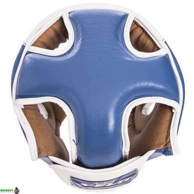Шлем боксерский открытый с усиленной защитой макушки кожаный VELO VL-2211 M-XL цвета в ассортименте