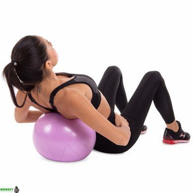 М'яч для пілатесу та йоги Pilates ball Mini Pastel Zelart FI-5220-30 30 см бузковий