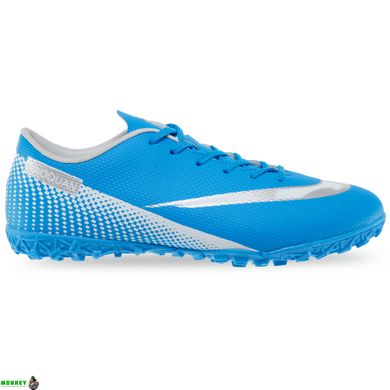 Сороконожки обувь футбольная DAOQUAN OB-2050-40-46-1 размер 40-45 (верх-PU, подошва-резина, синий)