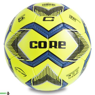 М'яч футбольний CORE HI VIS3000 CR-016 №5 PU лимонний