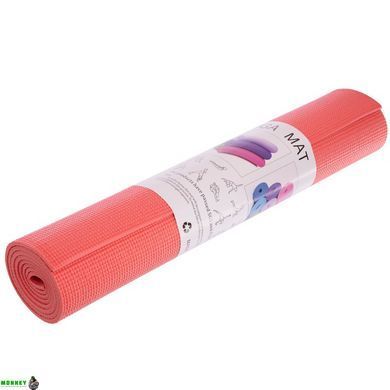 Килимок для фітнесу та йоги SP-Planeta FI-2349 Рожевий 173x61x0,6см