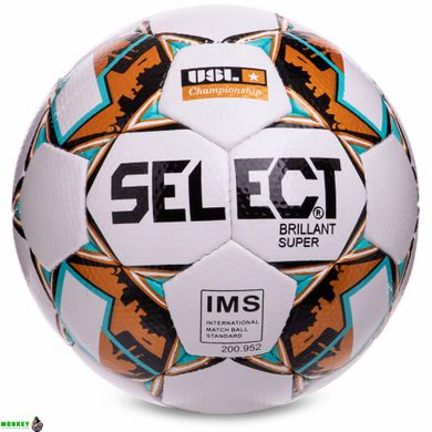 Мяч футбольный №5 PU ламин. ST BRILLANT SUPER FB-4808 (№5, 5 сл., сшит вручную, цвета в ассортименте)