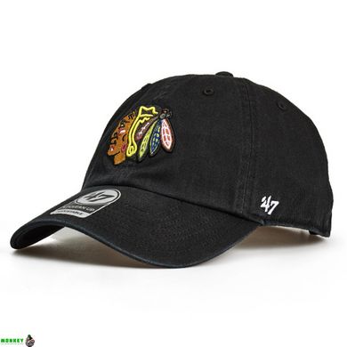 Кепка 47 Brand CHICAGO BLACKHAWKS чорний Уні OSFA