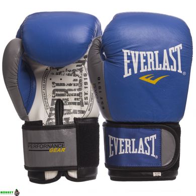 Боксерські рукавиці шкіряні EVERLAST EV-009B 10-14 унцій кольори в асортименті