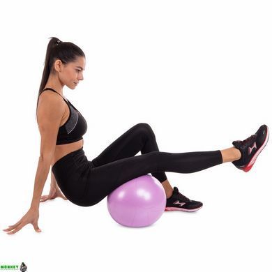 М'яч для пілатесу та йоги Pilates ball Mini Pastel Zelart FI-5220-30 30 см бузковий