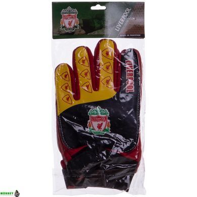 Перчатки вратарские детские LIVERPOOL BALLONSTAR FB-0028-06 5 размер красный-желтый