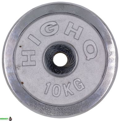Блины (диски) хромированные HIGHQ SPORT TA-1454-10 30мм 10кг