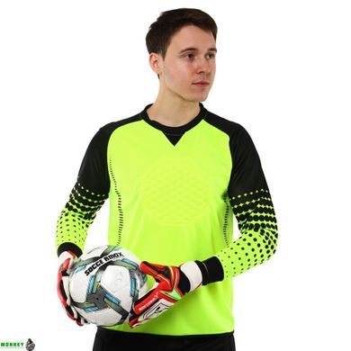 Перчатки вратарские GK-4341 Белый-синий-голубой 8 размер SOCCERMAX (PVC, PL, р-р 8-10,)