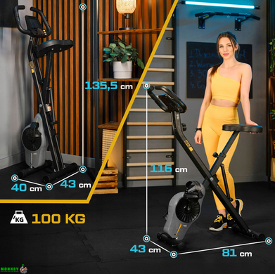 Велотренажер Trex Sport TX-340XB BRIZ магнитный серый