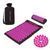 Коврик акупунктурный с валиком SportVida Аппликатор Кузнецова 66 x 40 см SV-HK0352 Black/Pink