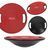 Балансувальна платформа 4FIZJO кругла, пластикова Red/Black (P-5905973400626)