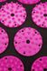Коврик акупунктурный с валиком SportVida Аппликатор Кузнецова 66 x 40 см SV-HK0352 Black/Pink