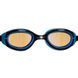 Очки для плавания MadWave SUN BLOKER JUNIOR M041302 (поликарбонат, силикон, зеркальные, черный-синий)
