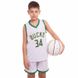 Форма баскетбольная детская NBA BUCKS 34 SP-Sport 3582 S-2XL белый-зеленый