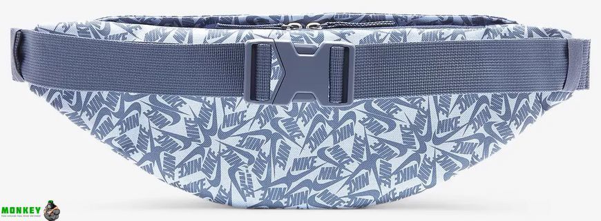 Сумка на пояс Nike NK HERITAGE WAISTPCK ACCS PR голубой, белый Уни 41 х 10 х 15 см