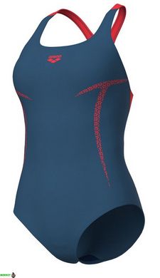 Купальник Arena PRO_FILE SWIM PRO BACK GRAPHIC темно-синий, красный Жен 40