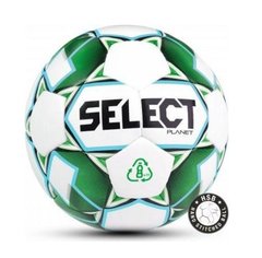 Мяч футбольный Select PLANET FIFA бело-зеленый Ун