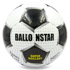 Мяч футбольный №5 PU ламин. BALLONSTAR SUPER BRILLANT FB-0167 (№5, 5 сл., сшит вручную)
