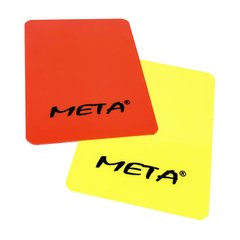 Набор карт рефери Meta Referee card set желтый, красный Уни 12х9 см