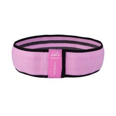 Резинка для фитнеса тканевая PowerPlay 4111 M Medium (d_76cm) розовый