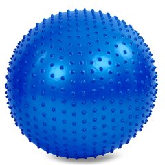 Мяч для фитнеса (фитбол) массажный 55см Zelart FI-1986-55 (PVC, 900г, цвета в ассор,ABS технолог)