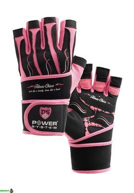 Перчатки для фитнеса и тяжелой атлетики Power System Fitness Chica женские PS-2710 Pink XS