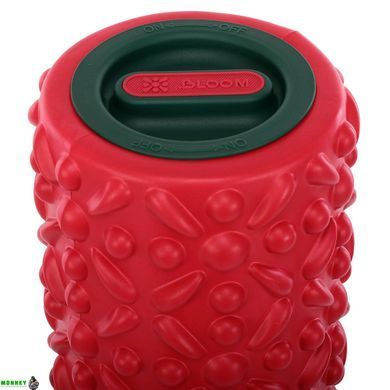 Ролер масажний циліндр (ролик мфр) 45см Grid Flower Roller BLOOM FOAM ROLLER LB7022 Білий