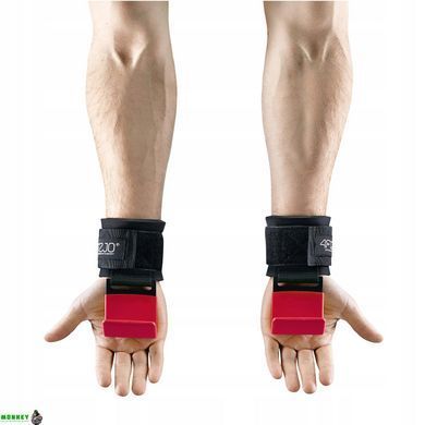 Гачки для перекладини та тяги 4FIZJO Hooks Black/Red (P-5907739314789)