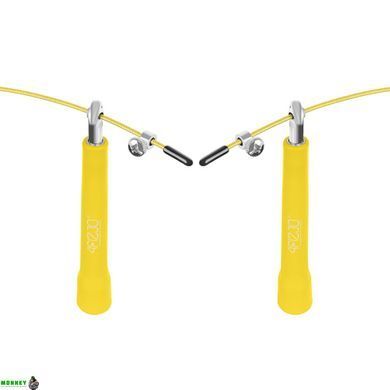 Скакалка швидкісна для кросфіту 4FIZJO Standard+ Yellow (P-5907739311535)