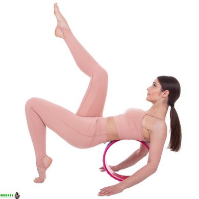 Колесо для йоги массажное SP-Sport Fit Wheel Yoga FI-2437 фиолетовый-розовый