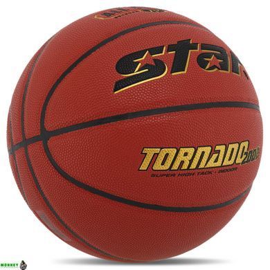 М'яч баскетбольний STAR TORNADO 2000 BB3157 №7 PU червоний
