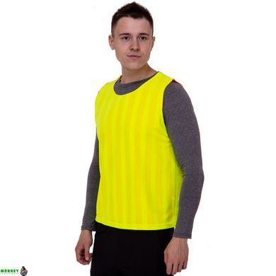 Манишка для футбола двусторонняя мужская цельная (сетка) SP-Sport CO-0791 Оранжевый-розовый (PL, р-р 68х57см,)