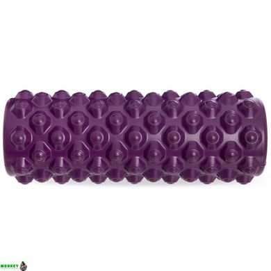 Роллер для йоги та пілатесу (мфр рол) Grid Bubble Roller Zelart FI-5714 36см кольори в асортименті