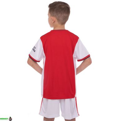 Форма футбольна дитяча з символікою футбольного клубу ARSENAL домашня 2022 SP-Planeta CO-3749 8-14 років червоний-білий