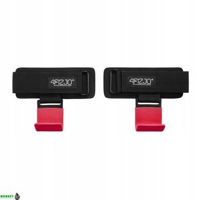 Гачки для перекладини та тяги 4FIZJO Hooks Black/Red (P-5907739314789)