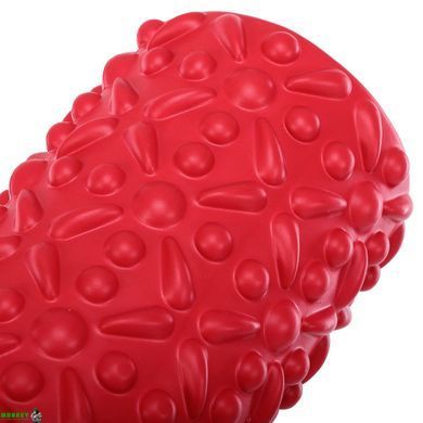 Ролер масажний циліндр (ролик мфр) 45см Grid Flower Roller BLOOM FOAM ROLLER LB7022 Білий