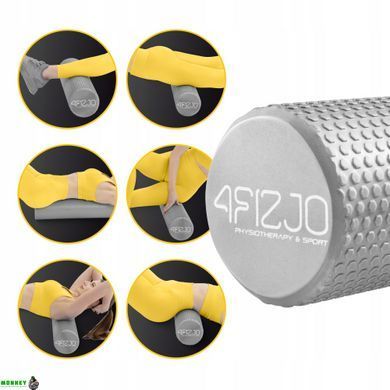Массажный ролик 4FIZJO CARE+ EVA 60 x 15 см (валик, роллер) Grey (P-5907739314406)