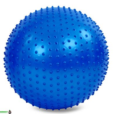М'яч для фітнесу фітбол масажний Zelart FI-1986-55 55см кольори в асортименті